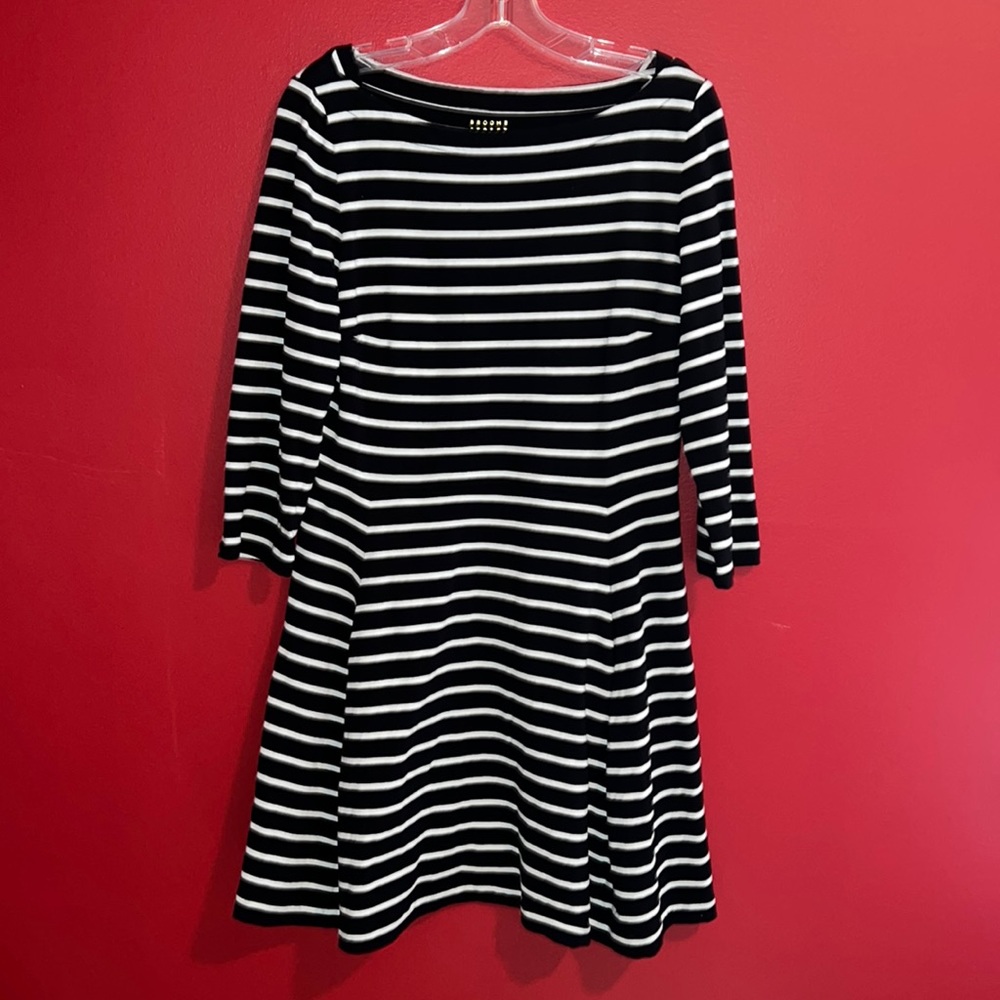 Kate Spade Broome Street Striped Dress L